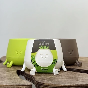 Кашпо Мистер Грин Белый 0,6л