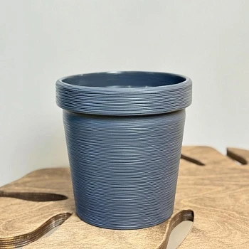 Кашпо Терра Антрацит 1л