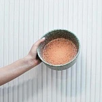 Кашпо керамическое, кактусница, зеленый камень глазурированный d19