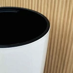 Кашпо напольное с посадочной вставкой, конус, белый d40