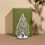 Декоративная фигура из дерева Лист Антуриума серебряный