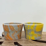 Горшок для цветов серо-терракотовый 0,7л