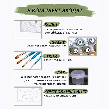Картина по номерам Монстера Альба