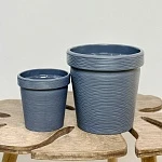 Кашпо Терра Антрацит 1л